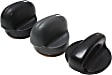 76882 Help Series A/C Control Knob - Black, Plastic, Direct Fit, Set of 3