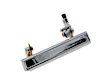 77019 Front, Driver Side Chrome Exterior Door Handle, Without Key Hole, Help Series