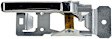 77026 Chrome Interior Door Handle, Without Door Lock Button, Help Series