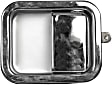77068 Front, Driver Side Chrome Exterior Door Handle, Without Key Hole, Help Series
