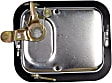77068 Front, Driver Side Chrome Exterior Door Handle, Without Key Hole, Help Series