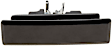77091 Passenger Side Smooth Black Exterior Door Handle, Without Key Hole, Help Series