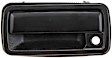 77125 Front, Driver Side Smooth Black Exterior Door Handle, With Key Hole, Help Series