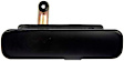 77138 Front, Driver Side Smooth Black Exterior Door Handle, Without Key Hole, Help Series