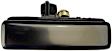 77193 Front, Driver Side Smooth Black Exterior Door Handle, Without Key Hole, Help Series