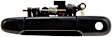 77236 Front, Driver Side Textured Black Exterior Door Handle, With Key Hole, Help Series