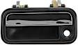 77382 Front, Driver Side Black Exterior Door Handle, With Key Hole, Help Series