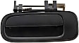 77386 Rear, Driver Side Smooth Black Exterior Door Handle, Without Key Hole, Help Series