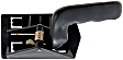 77467 Black Interior Door Handle, Without Door Lock Button, Help Series