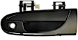 77493 Front, Driver Side Smooth Black Exterior Door Handle, With Key Hole, Help Series