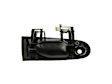 77493 Front, Driver Side Smooth Black Exterior Door Handle, With Key Hole, Help Series