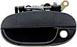 77496 Front, Driver Side Textured Black Exterior Door Handle, With Key Hole, Help Series
