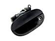 77496 Front, Driver Side Textured Black Exterior Door Handle, With Key Hole, Help Series