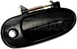 77525 Front, Passenger Side Smooth Black Exterior Door Handle, With Key Hole, Help Series