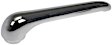 775-5300 Front, Driver or Passenger Side Silver Interior Door Handle, Without Door Lock Hole, HD Solutions Series