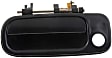77619 Front, Driver Side Smooth Black Exterior Door Handle, With Key Hole, Help Series