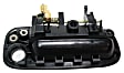 77619 Front, Driver Side Smooth Black Exterior Door Handle, With Key Hole, Help Series