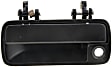 77735 Front, Driver Side Smooth Black Exterior Door Handle, With Key Hole, Help Series