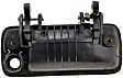 77735 Front, Driver Side Smooth Black Exterior Door Handle, With Key Hole, Help Series