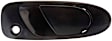 77757 Front, Passenger Side Smooth Black Exterior Door Handle, With Key Hole, Help Series