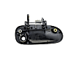 77777 Front, Driver Side Smooth Black Exterior Door Handle, With Key Hole, Help Series