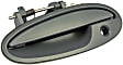 79101 Front, Driver Side Smooth Black Exterior Door Handle, With Key Hole, Help Series