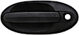79105 Front, Passenger Side Textured Black Exterior Door Handle, With Key Hole, Help Series