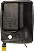 79307 Front, Passenger Side Textured Black Exterior Door Handle, With Key Hole, Help Series