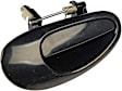 79391 Front Or Rear, Passenger Side Smooth Black Exterior Door Handle, Without Key Hole, Help Series