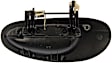 79391 Front Or Rear, Passenger Side Smooth Black Exterior Door Handle, Without Key Hole, Help Series