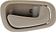 79501 Front Or Rear, Passenger Side Tan Interior Door Handle, Without Door Lock Button, Help Series