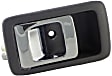 79521 Front Or Rear, Passenger Side Gray bezel with chrome lever Interior Door Handle, Help Series