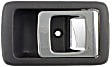 79521 Front Or Rear, Passenger Side Gray bezel with chrome lever Interior Door Handle, Help Series