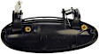 79790 Rear, Driver Side Smooth Black Exterior Door Handle, Without Key Hole, Help Series