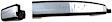 79800 Chrome Lever with Black Bezel Exterior Door Handle, Without Key Hole, Help Series