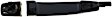 79800 Chrome Lever with Black Bezel Exterior Door Handle, Without Key Hole, Help Series
