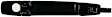 79801 Front, Driver Side Black Exterior Door Handle, With Key Hole, Help Series