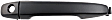 79806 Front, Driver Side Smooth Black Exterior Door Handle, With Key Hole, Help Series