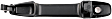 79806 Front, Driver Side Smooth Black Exterior Door Handle, With Key Hole, Help Series