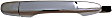 79817 Front, Passenger Side Chrome Exterior Door Handle, Without Key Hole, Help Series