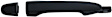 79820 Front, Passenger Side Smooth Black Exterior Door Handle, Without Key Hole, Help Series
