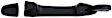 79820 Front, Passenger Side Smooth Black Exterior Door Handle, Without Key Hole, Help Series