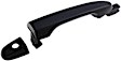 79821 Front, Driver Side Smooth Black Exterior Door Handle, With Key Hole, Help Series