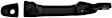 79821 Front, Driver Side Smooth Black Exterior Door Handle, With Key Hole, Help Series