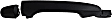 79822 Rear, Driver or Passenger Side Black Exterior Door Handle, Without Key Hole, Help Series