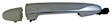 79977 Front Or Rear, Passenger Side Chrome Exterior Door Handle, Without Key Hole, Help Series