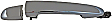 79979 Rear, Driver Side Chrome Exterior Door Handle, Without Key Hole, Help Series