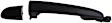 79984 Front, Driver Side Smooth Black Exterior Door Handle, Without Key Hole, Help Series