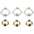 800-014 OE Solutions Series Clips & Fasteners - Tan and white, Plastic, Universal, Set of 6