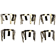 800-017 OE Solutions Series Clips & Fasteners - Natural, Steel, Universal, Set of 6